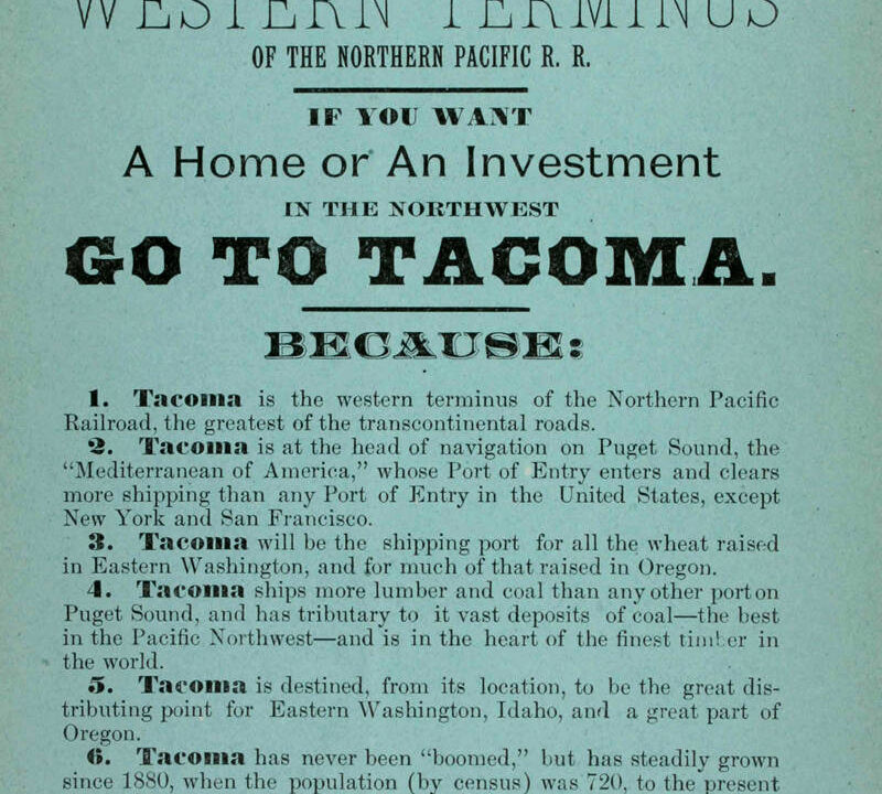 investir dans l — Real Estate Investment in Tacoma (1889) (ADVERT 252)
