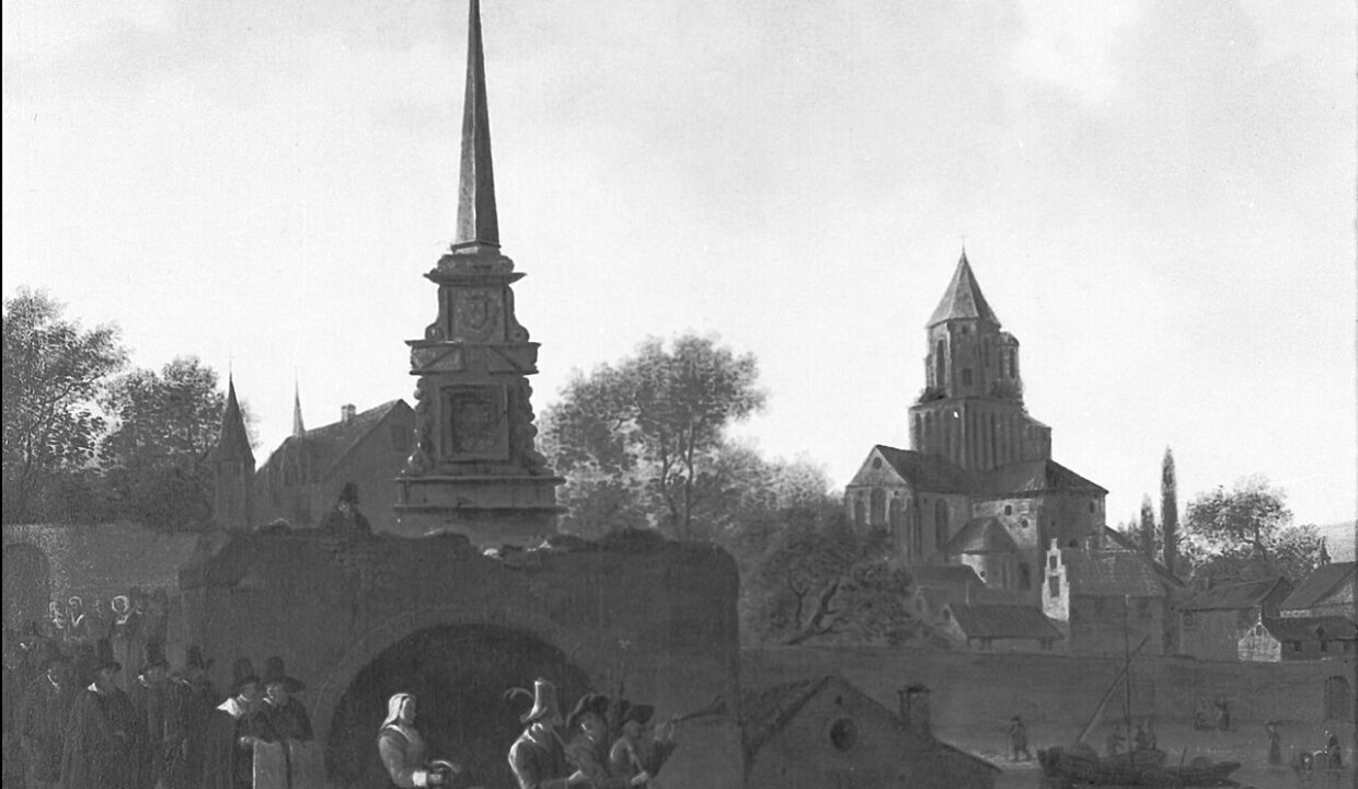marche immobilier — W. Schellinks - Een processie te Angers - NK2431 - Cultural Heritage Agency of the Netherlands Art Collection