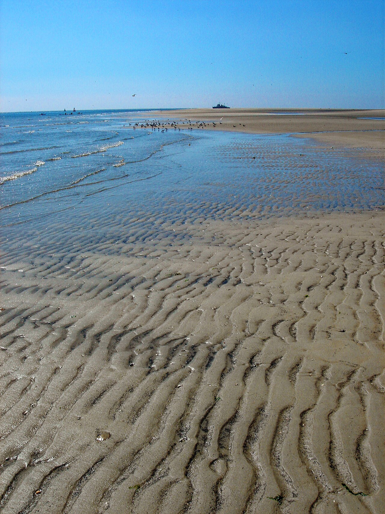 vague de chaleur — Texel - De Hors - One of the heat wave days of the Summer of 2008 - At the South Beach Corner of Marsdiep